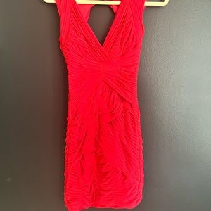 BCBG red mini dress
